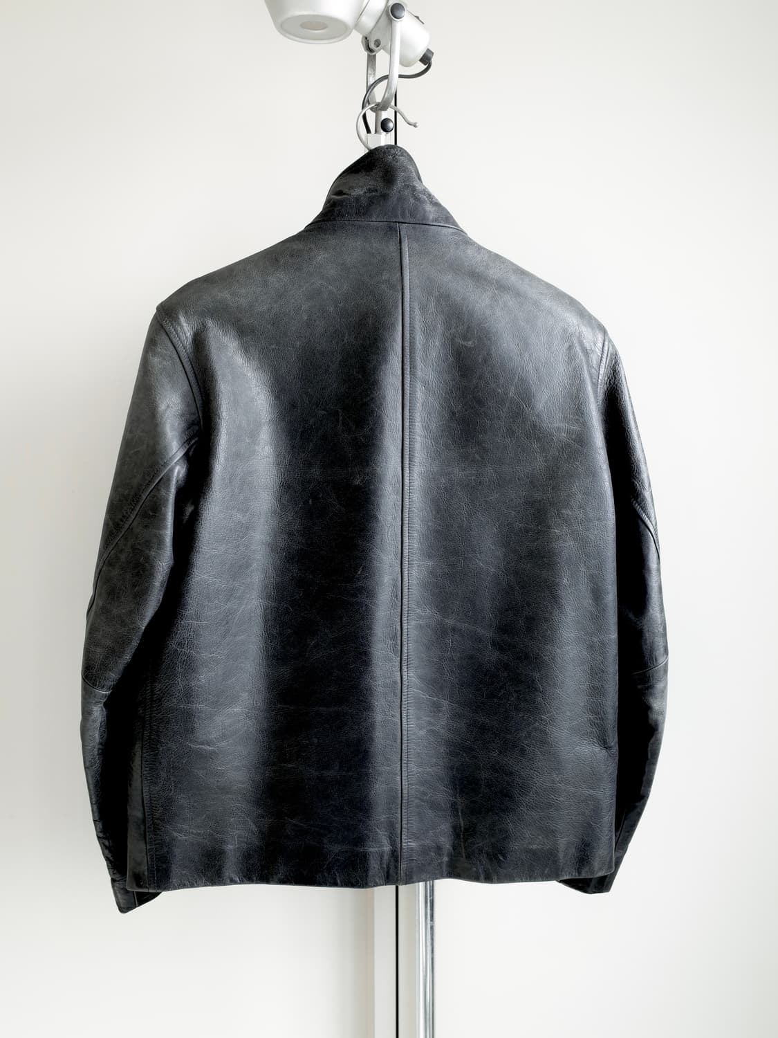 90s old gap 풀집 레더자켓 상품이미지3