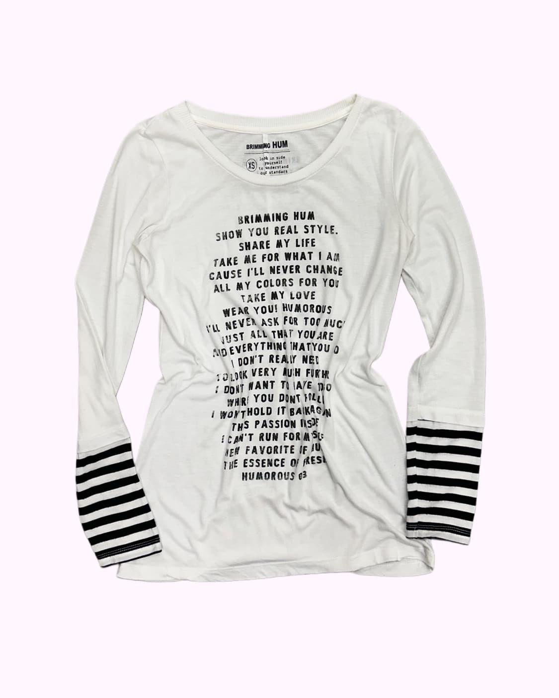lettering layered sleeve t-shirt 상품이미지1