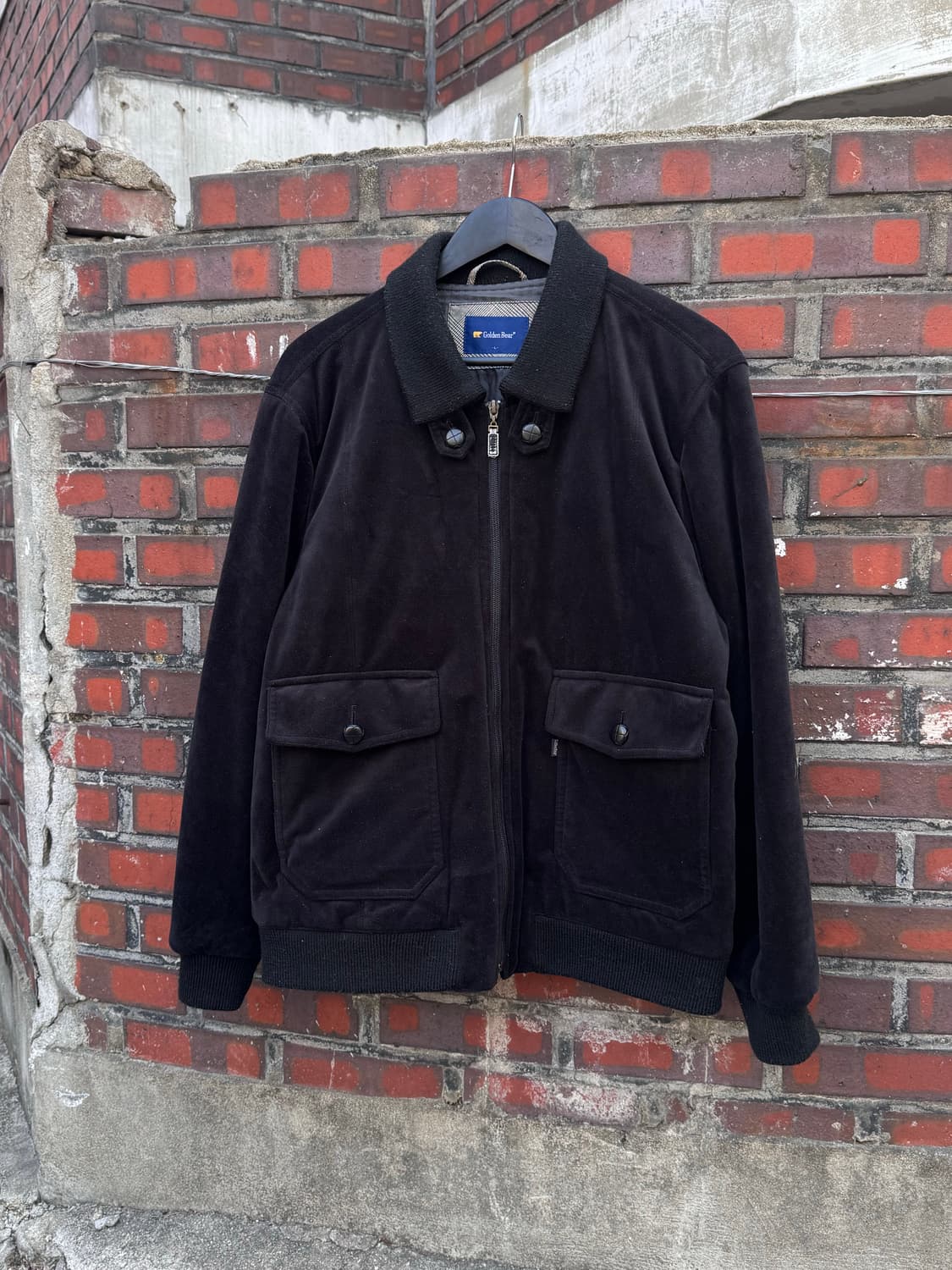 골든베어 벨루어 해링턴 자켓  상품이미지1