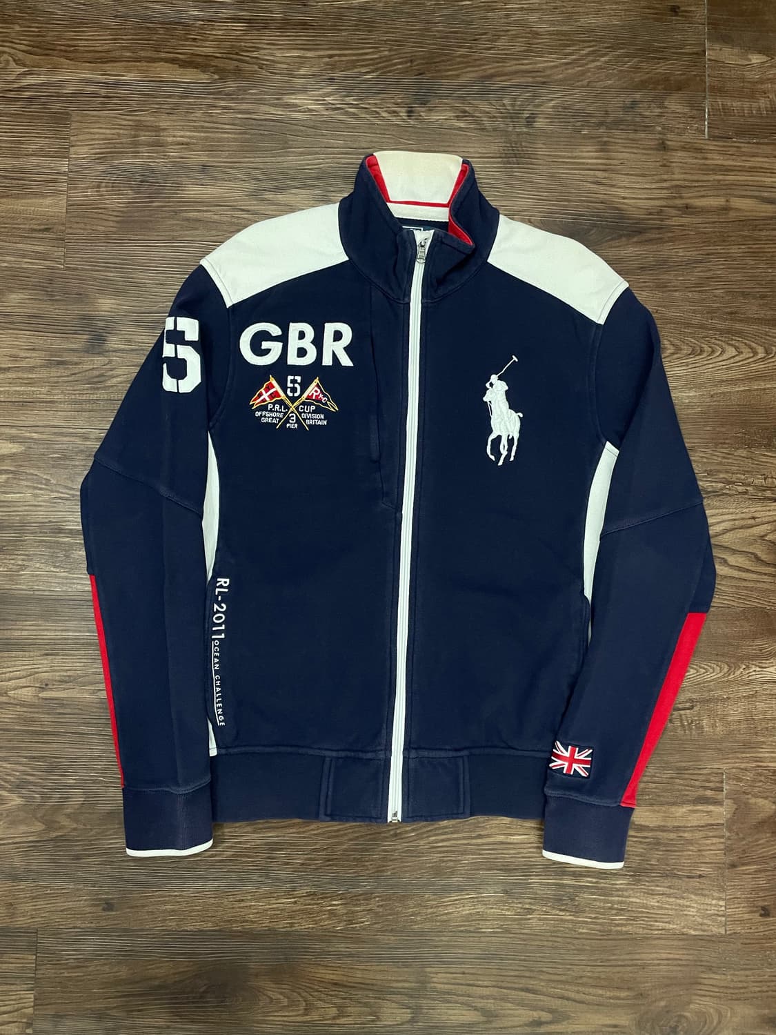 폴로 치프키프 빅포니 GBR 영국 코튼 집업 자켓 네이비 상품이미지3