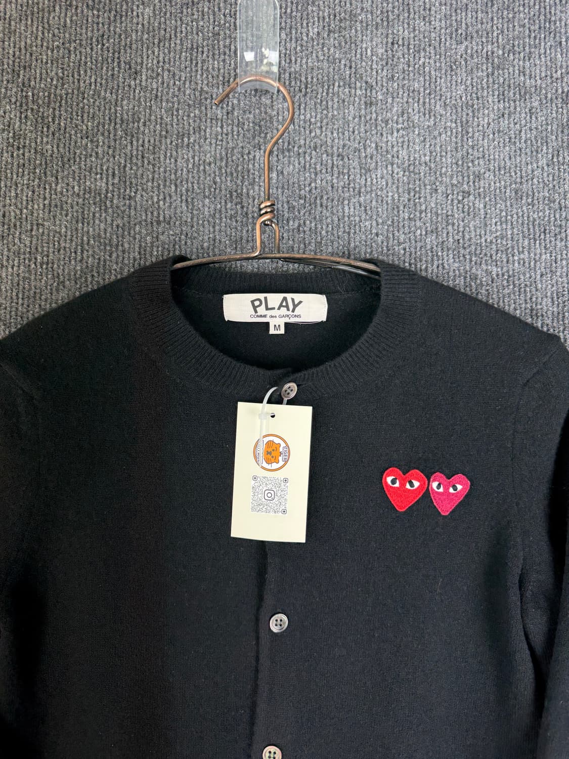 꼼데가르송 플레이 더블 하트와펜 가디건 상품이미지2