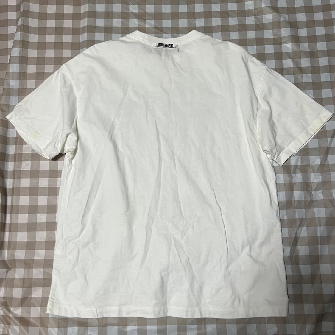 메종미네드 반팔 M 화이트 프린팅 반팔티 셔츠 상품이미지4