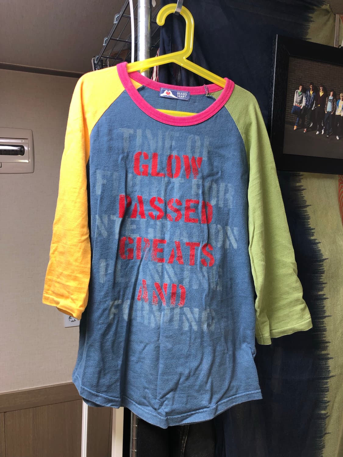 BEAMS HEART 빔즈하트 래글런 나그랑 7부 티셔츠 상품이미지1