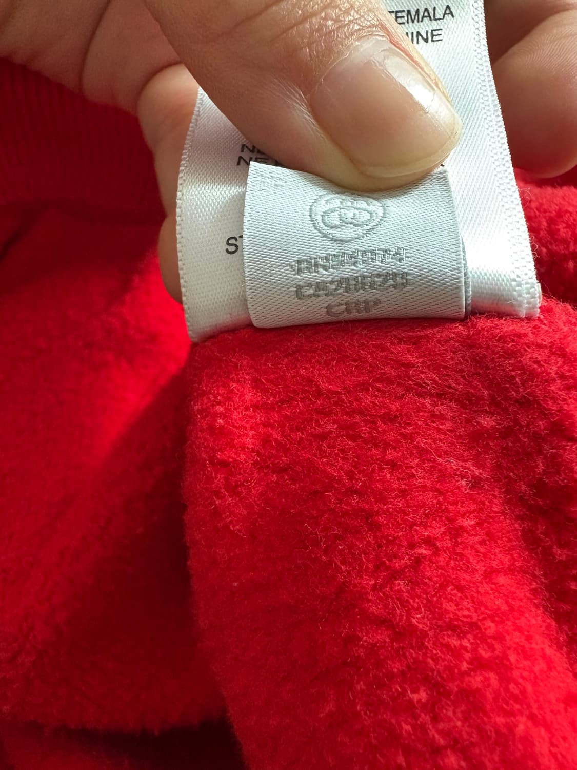 스투시 기모 후드 레드 상품이미지6