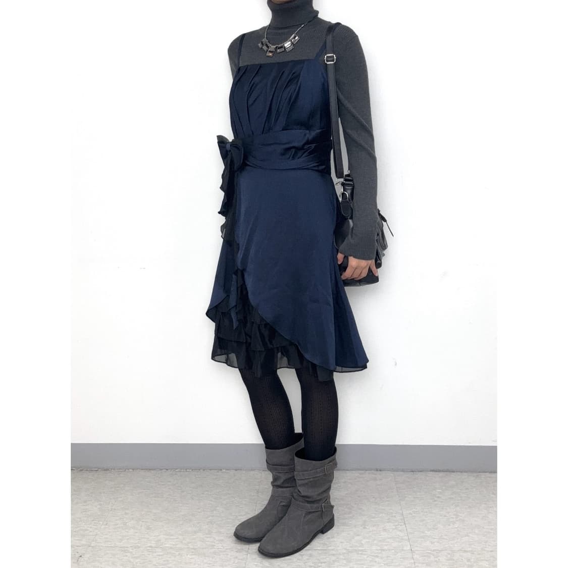 빈티지 고딕 슬리브리스 원피스 드레스 상품이미지3