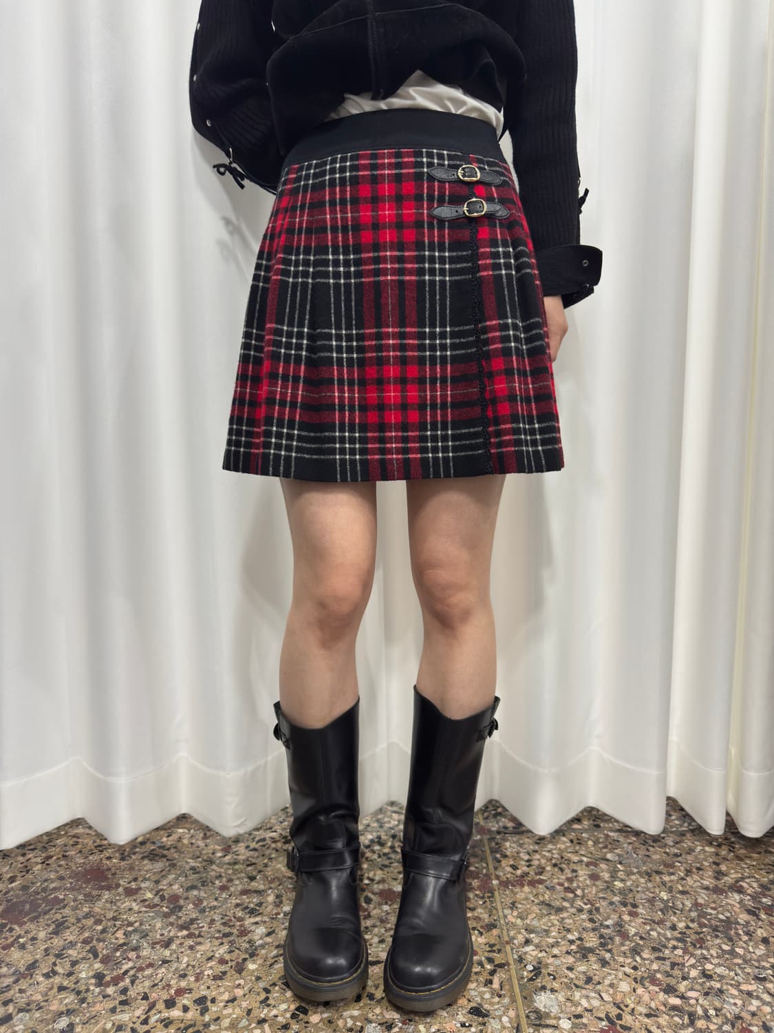 check buckle skirt 상품이미지3