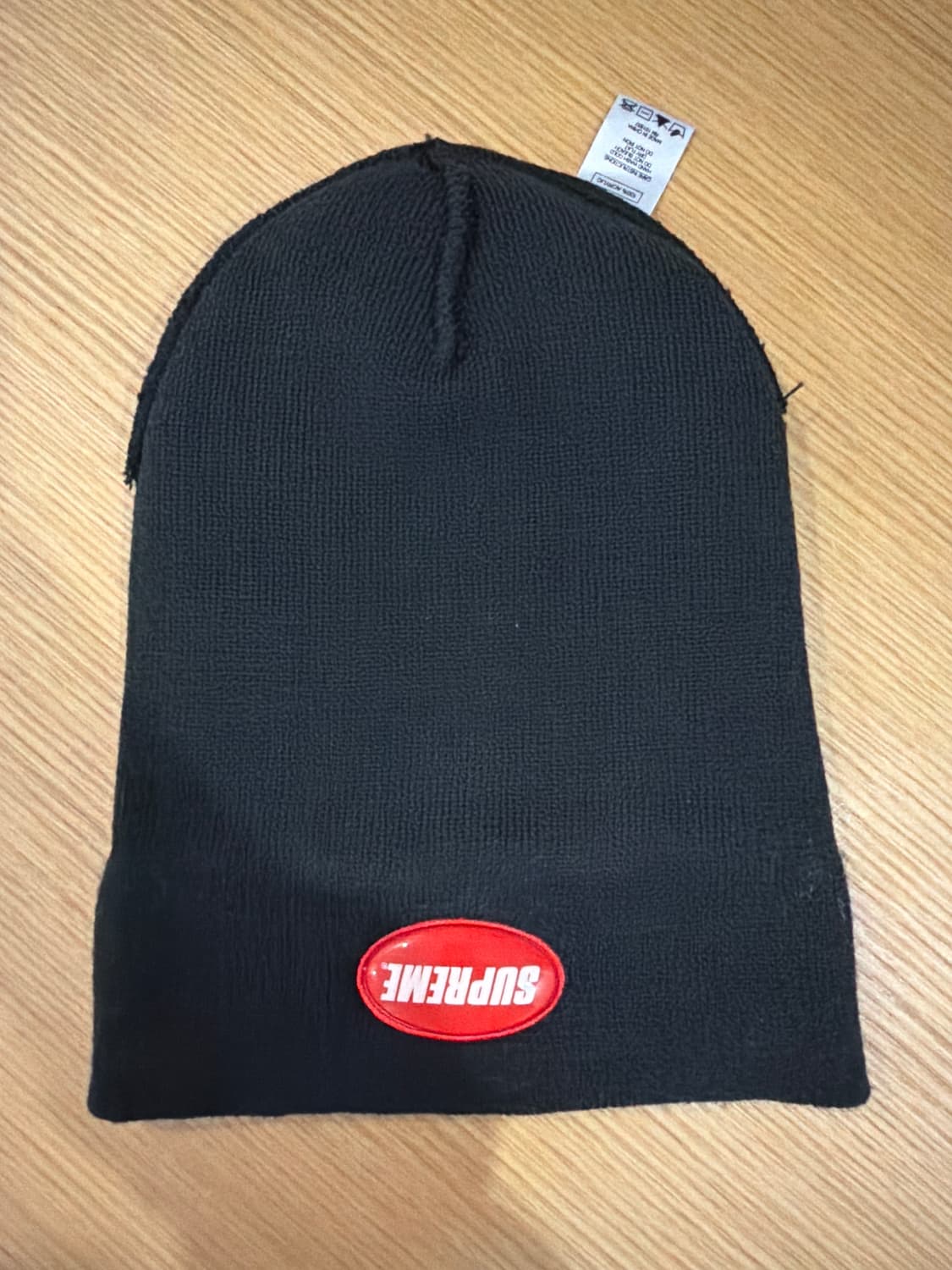 5회 착용 슈프림 기본 블랙 비니 런던매장구매 상품이미지3