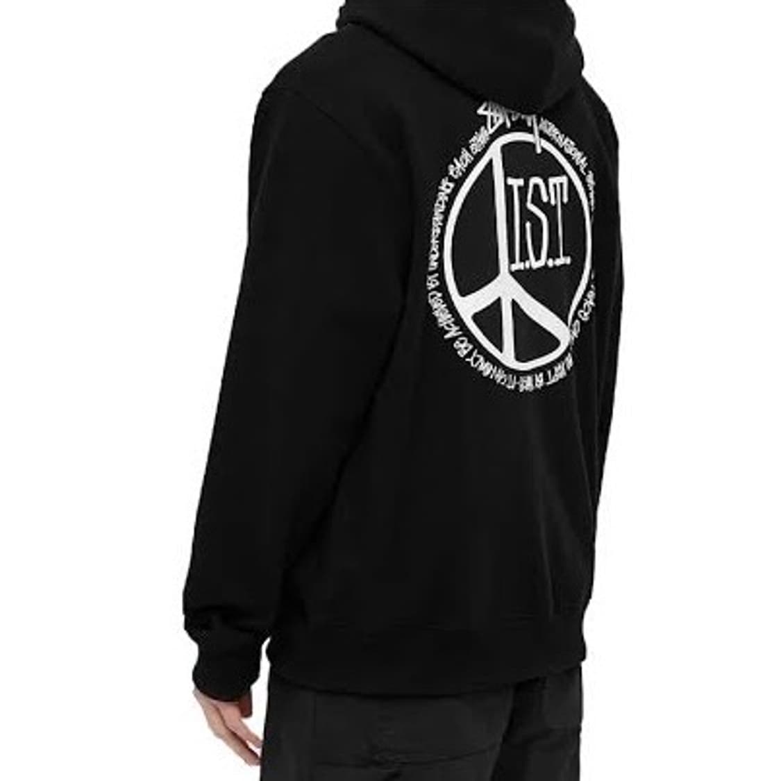 M 스투시 피스닷 후드 블랙 상품이미지1