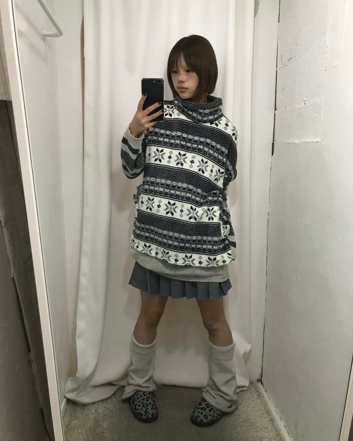 💭 눈꽃 패턴 코디 💭 상품이미지2