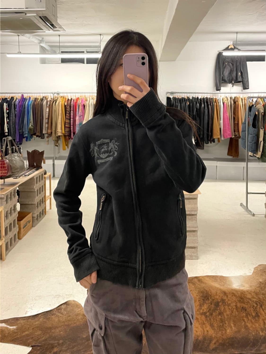 BURBERRY BLACK LABEL zip-up jersey 상품이미지1