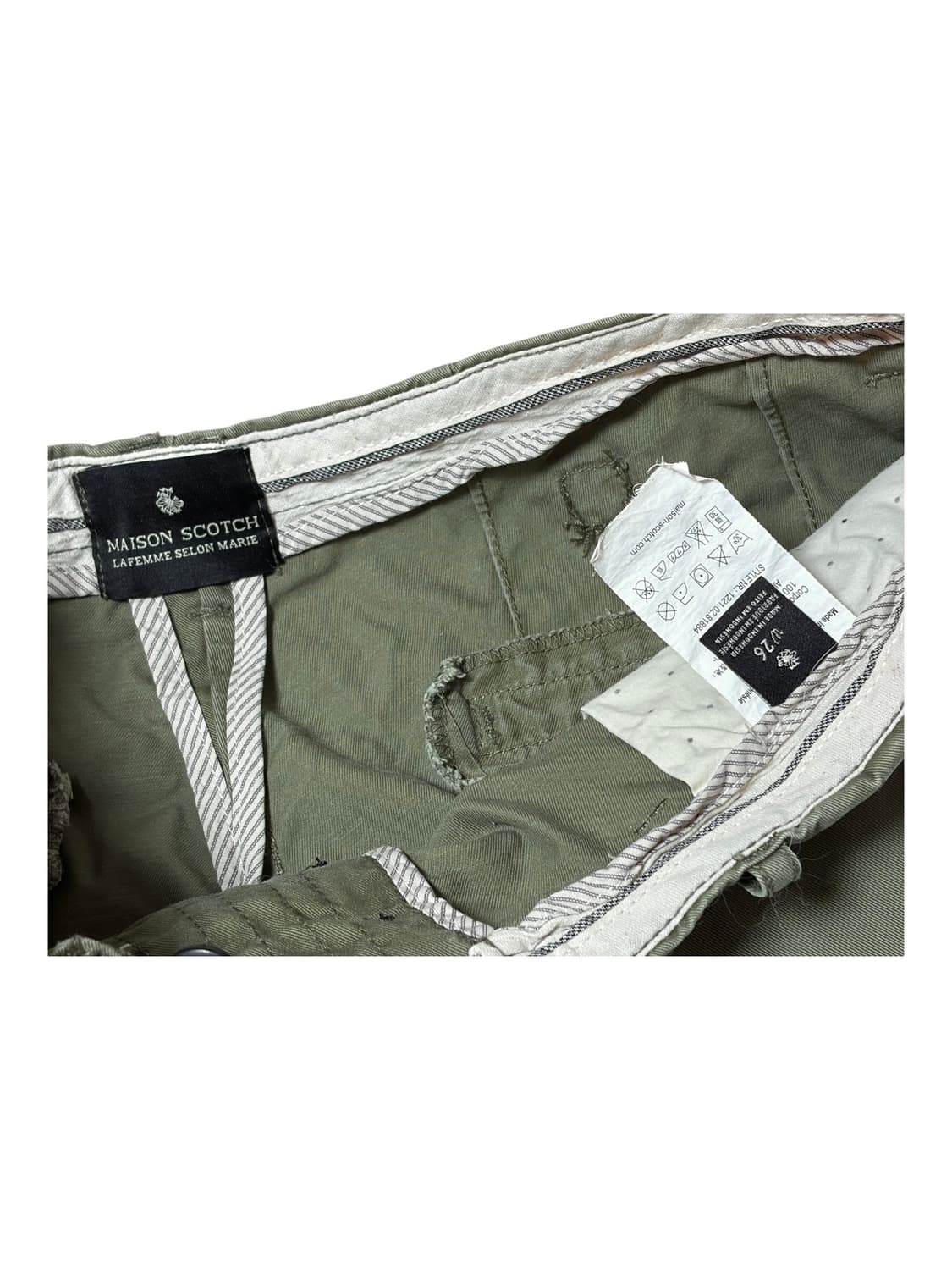 버튼 코튼 하프 팬츠 상품이미지3