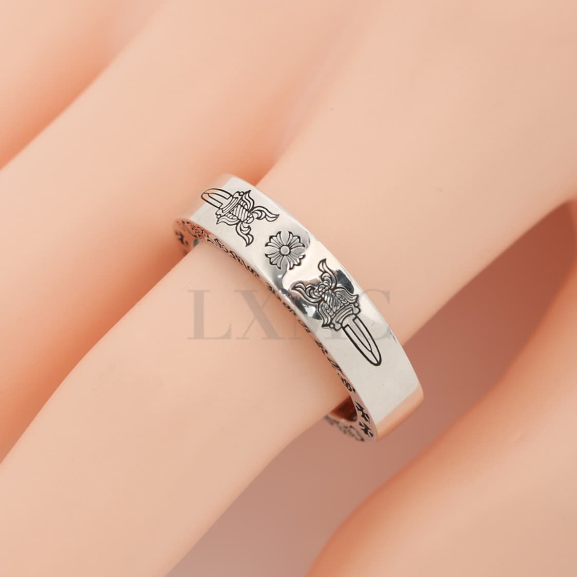 크롬하츠 실버반지 스페이서 대거링 6MM CH 실버링 24호 상품이미지8