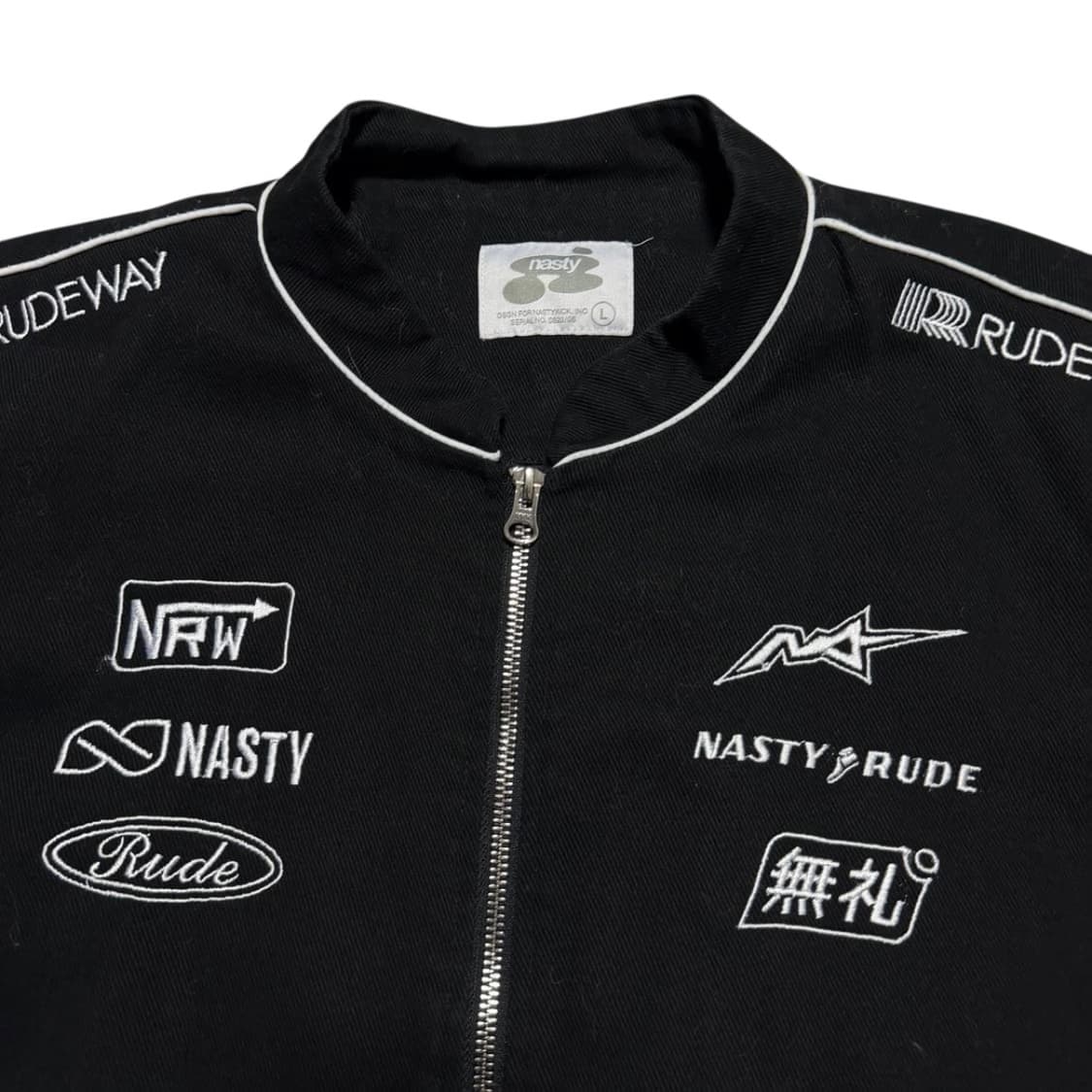 NASTY RUDE 배색 레이싱 자켓 상품이미지2