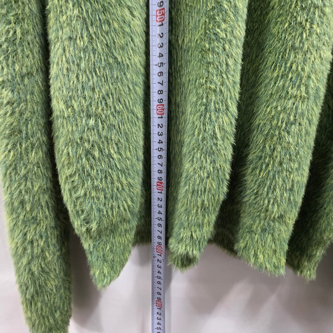 0144 노메뉴얼 NOMANUAL 퍼 니트 L / 그린 / 23FW 상품이미지4