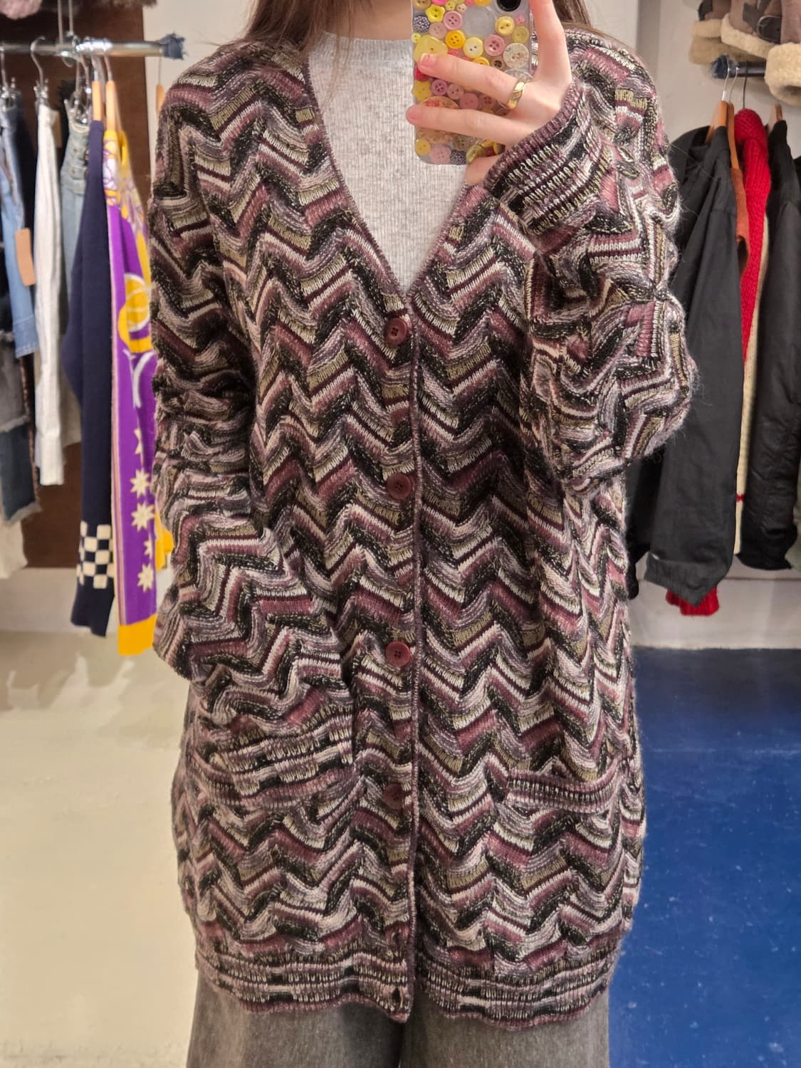 MISSONI 미쏘니 Italy 모헤어 혼방 가디건 상품이미지1