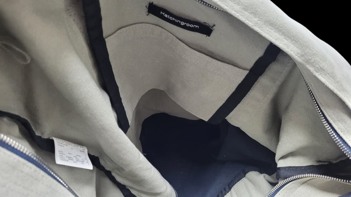 [OS] 해칭룸 클래식 토트백 네이비 상품이미지4