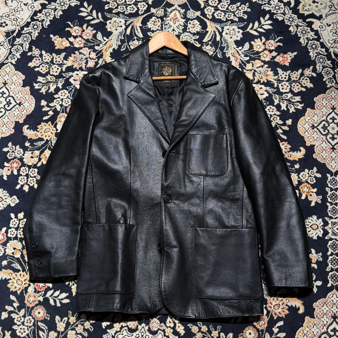 오스트레일리아 헤비 카우레더 카 코트 100 소가죽 상품이미지1