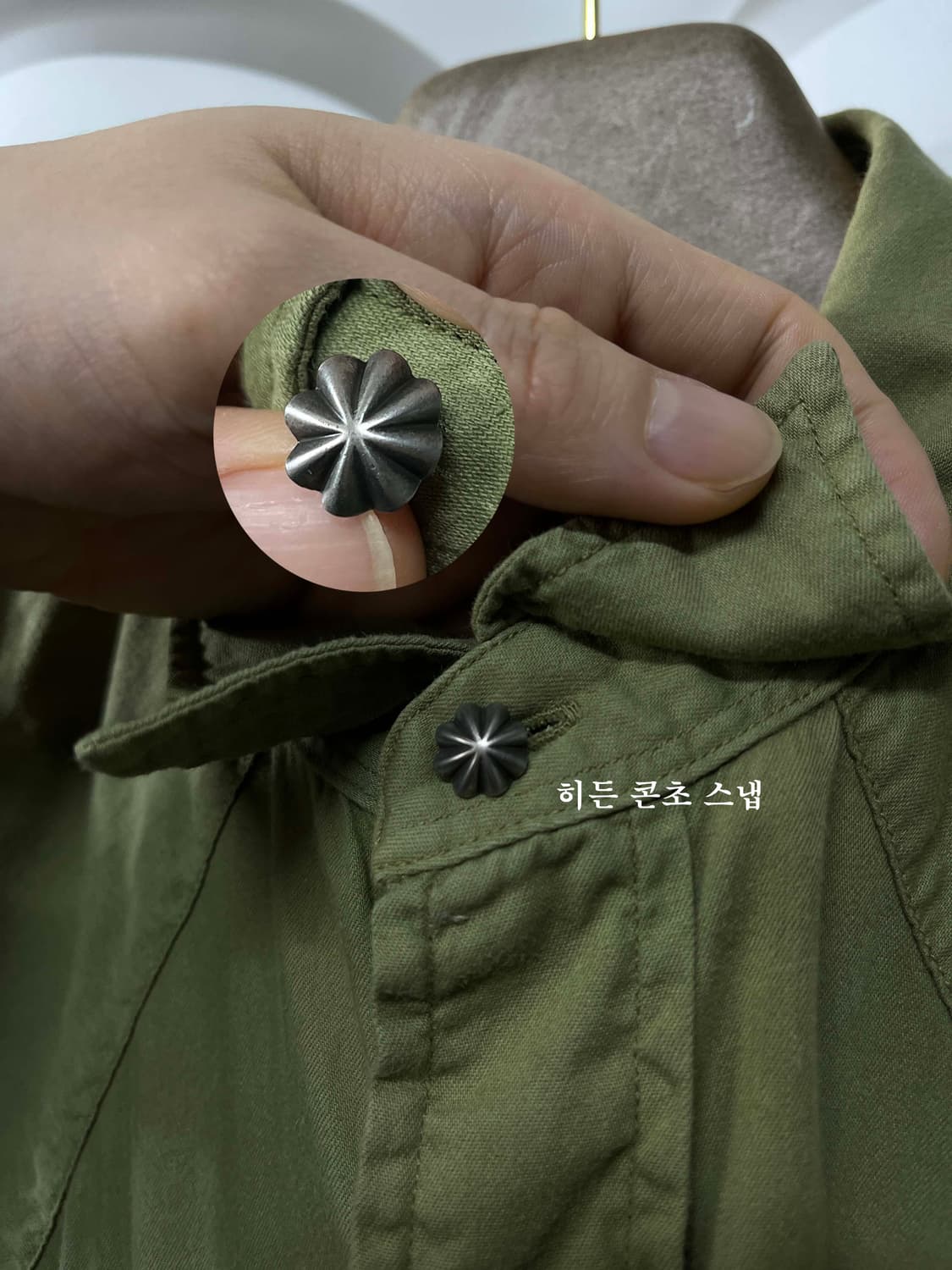 RRL 더블알엘 올리브 코튼 트윌 웨스턴 셔츠 상품이미지5