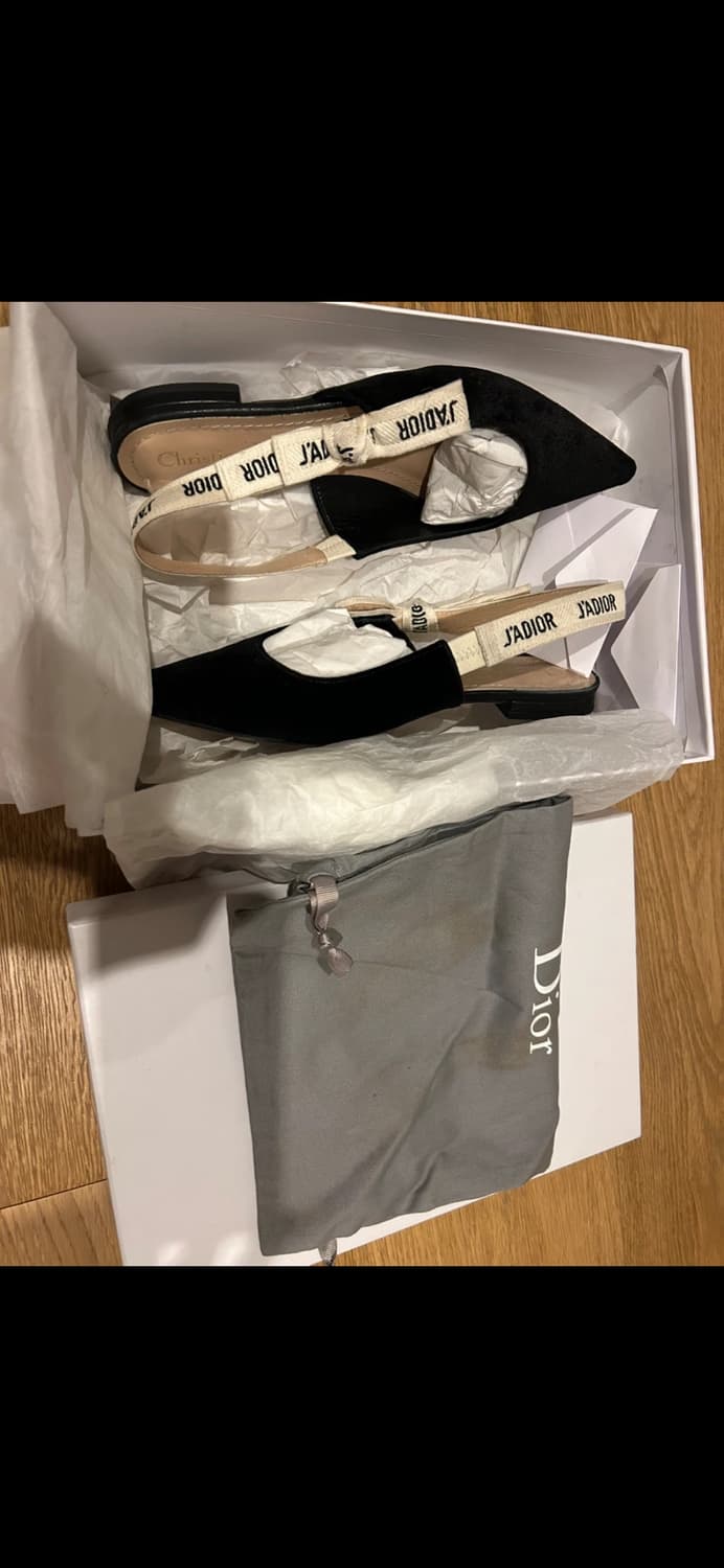 급처(거의새거) Dior 디올 자디올 슬링백 블랙 240 상품이미지4