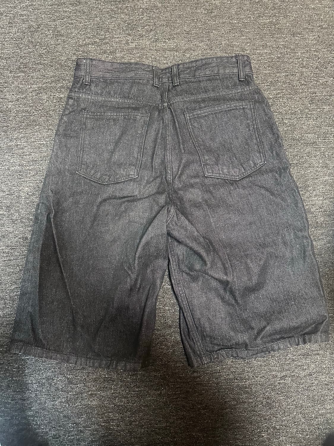 999휴머니티 버뮤다 데님 팬츠 블랙 (2) 상품이미지2