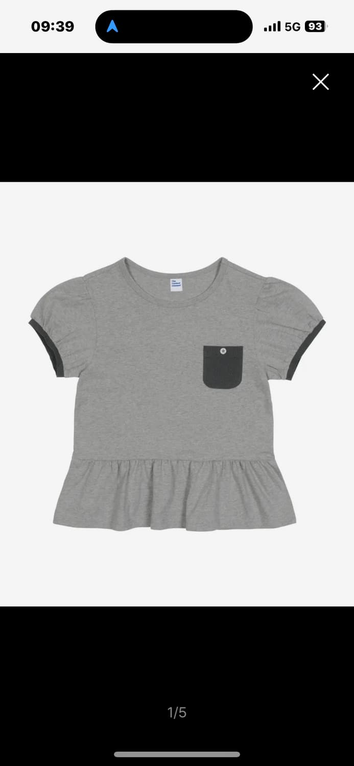 더콜디스트모먼트 TCM button mini pocket T (grey) 상품이미지1