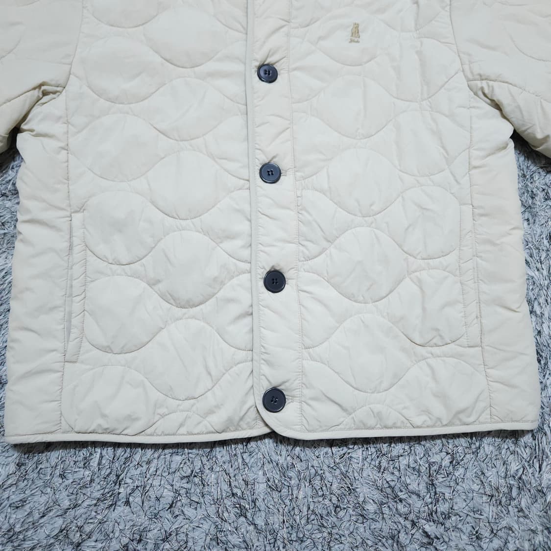 예일yale) L 남자 웜업 퀄팅자켓 아이보리 / 왕눈이샵 상품이미지5