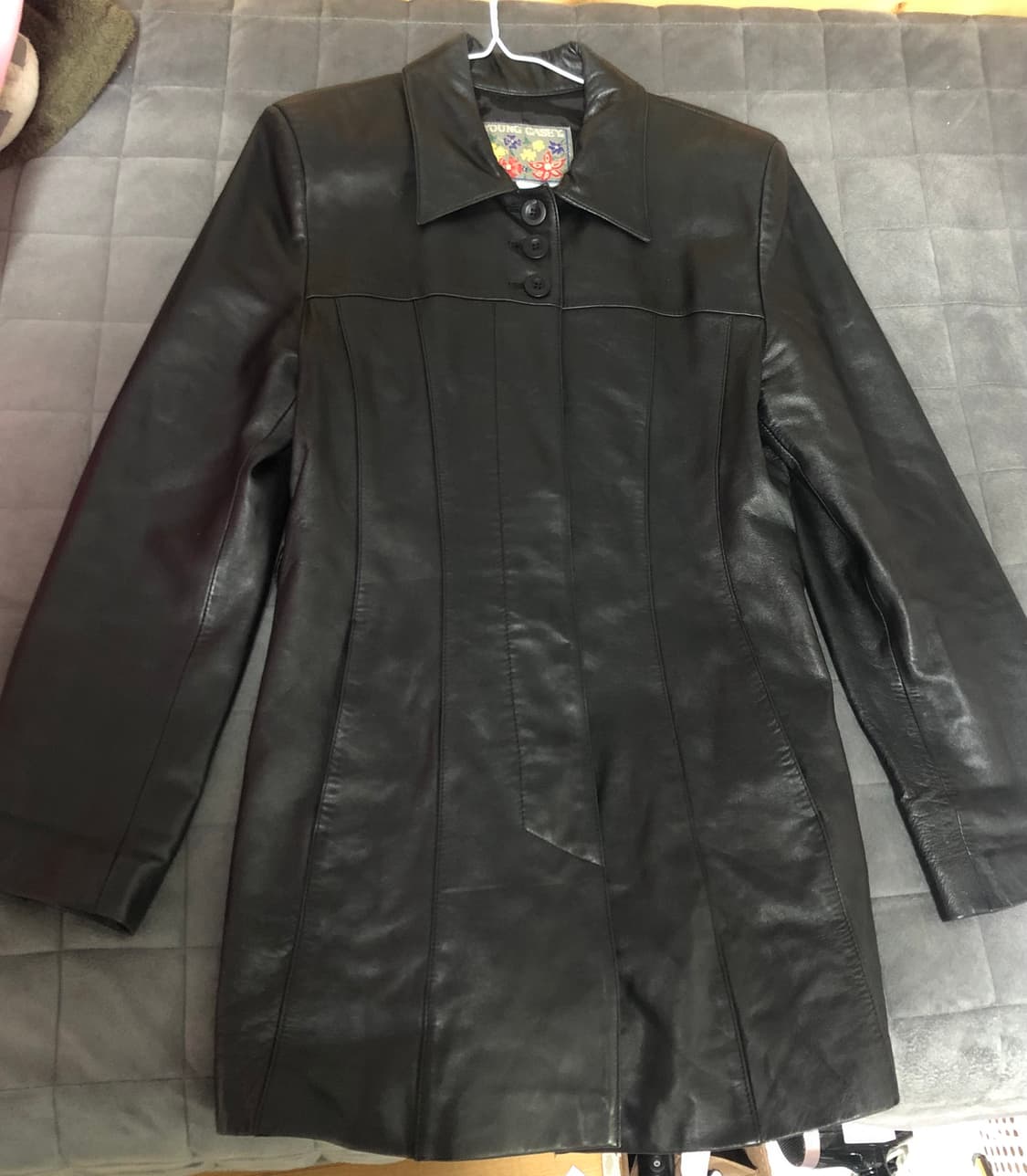 빈티지 양가죽 레더 코트 자켓 상품이미지1