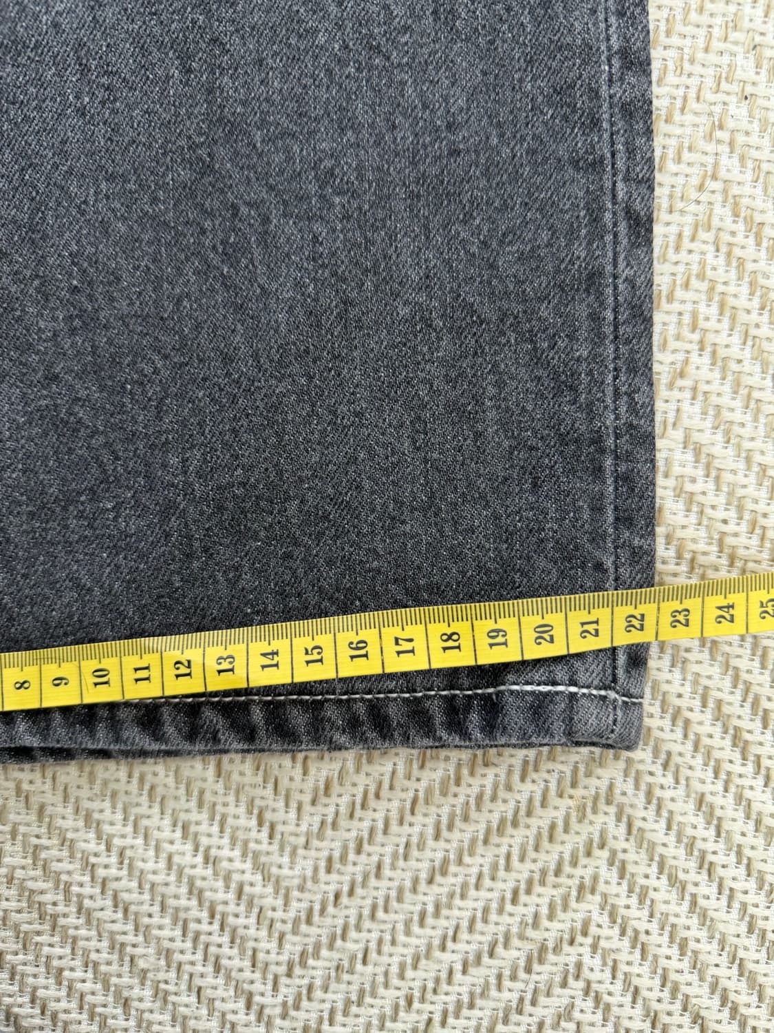 새제품) 브랜디드인더스트리 데님 팬츠 블랙 30 상품이미지10