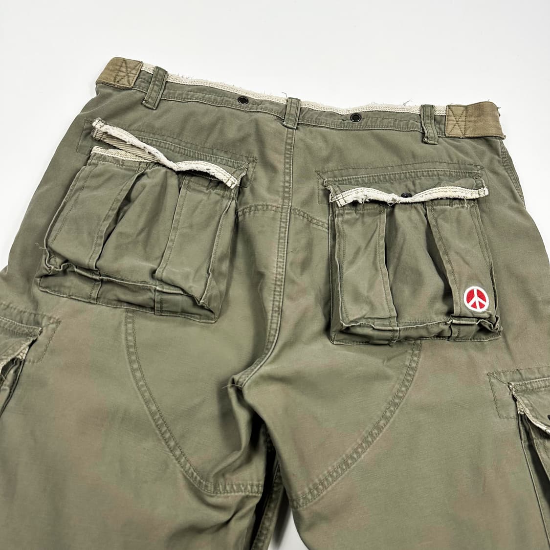 VTG 빈티지 카키 와이드 카고팬츠 (38인치) 상품이미지5