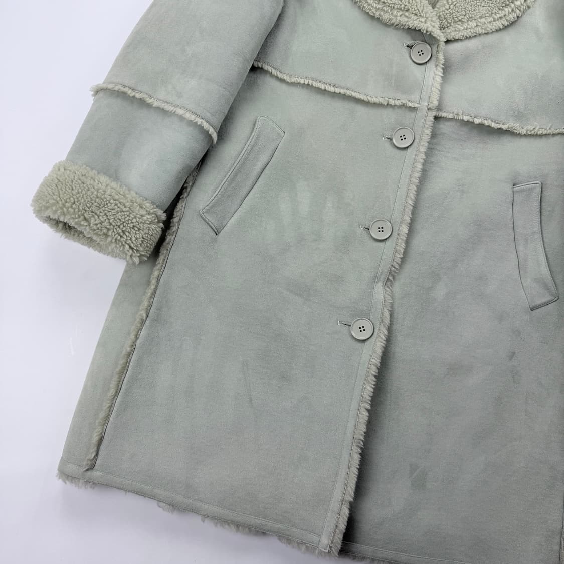 시눈 sinoon 롱 무스탕 코트 상품이미지4