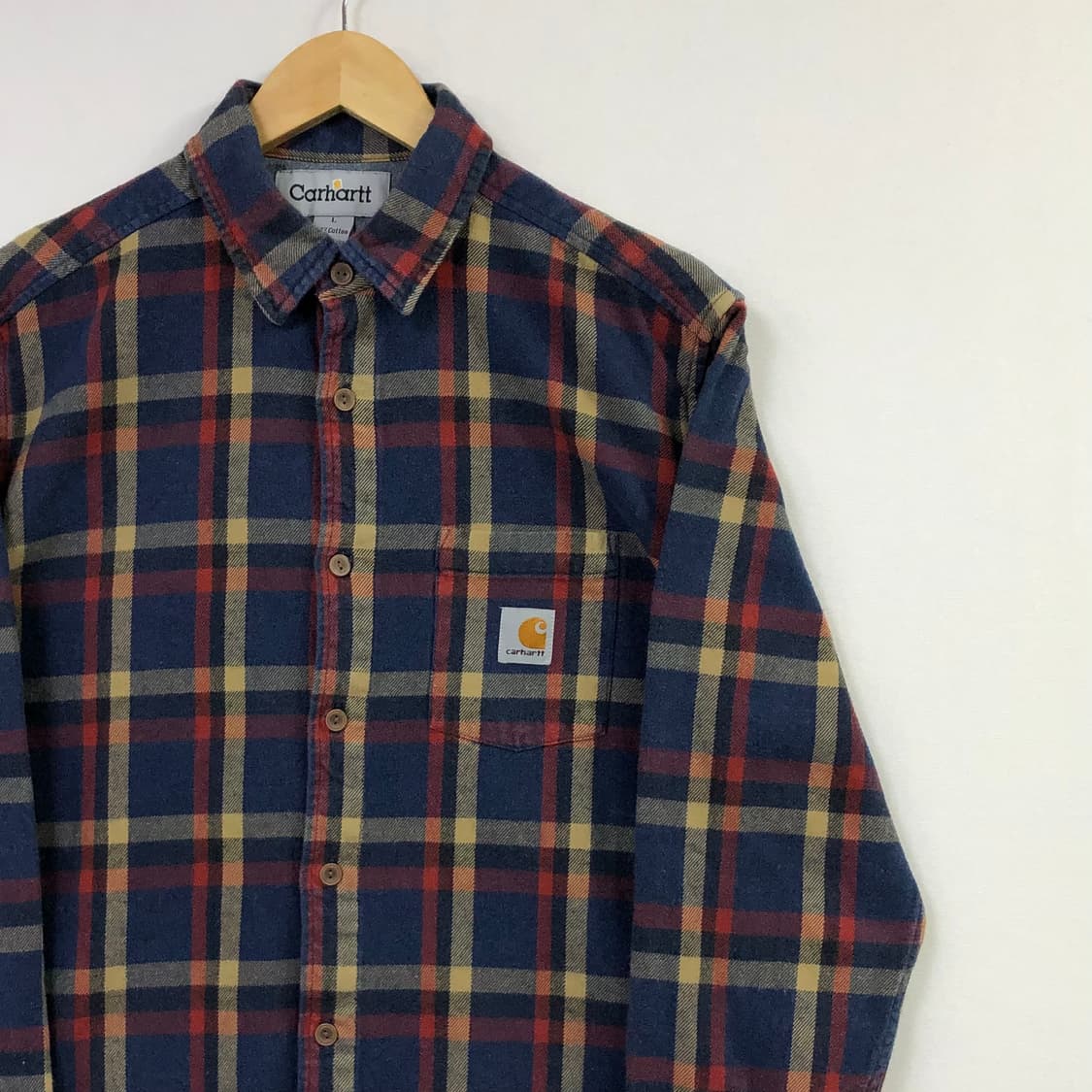 L 칼하트 체크 남방 상품이미지1