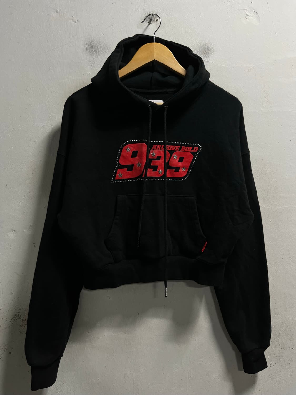 55-66 아카이브볼드939 루즈핏 스웻 크롭 후드티 정품 상품이미지1