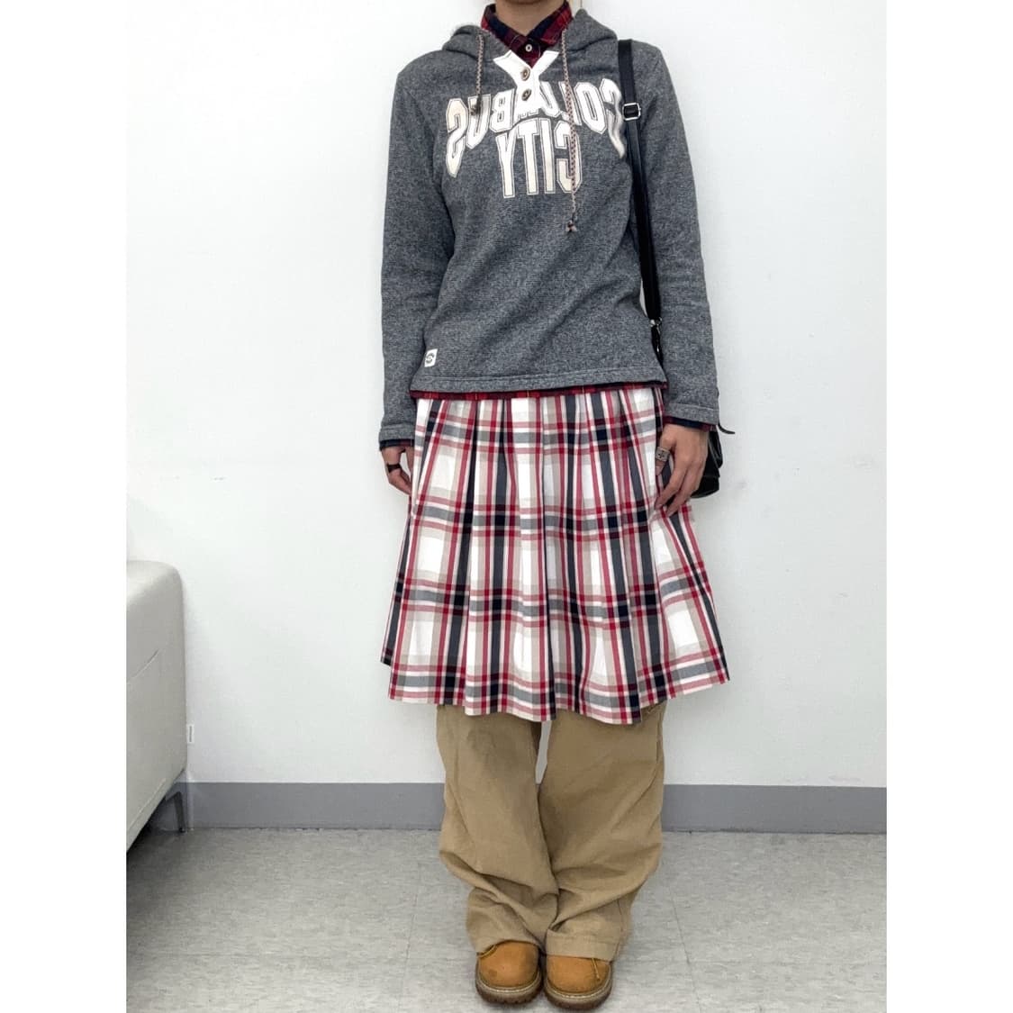 빈티지 레이어드 후드티 y2k 상품이미지2