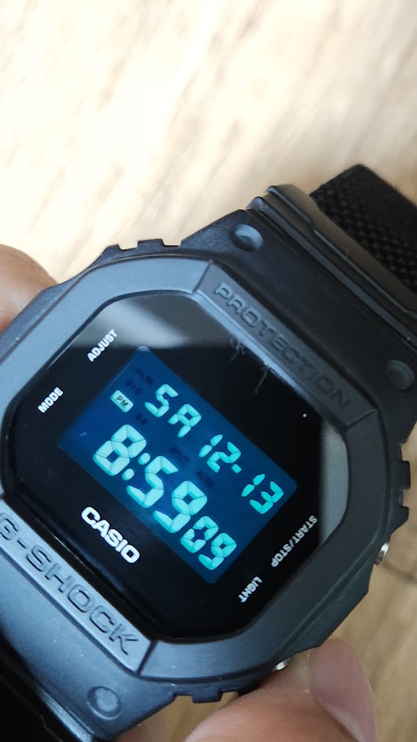 # 지샥 카시오 밀리터리 블랙 DW-5600BBN  시계 급처 /쥐샥 상품이미지10