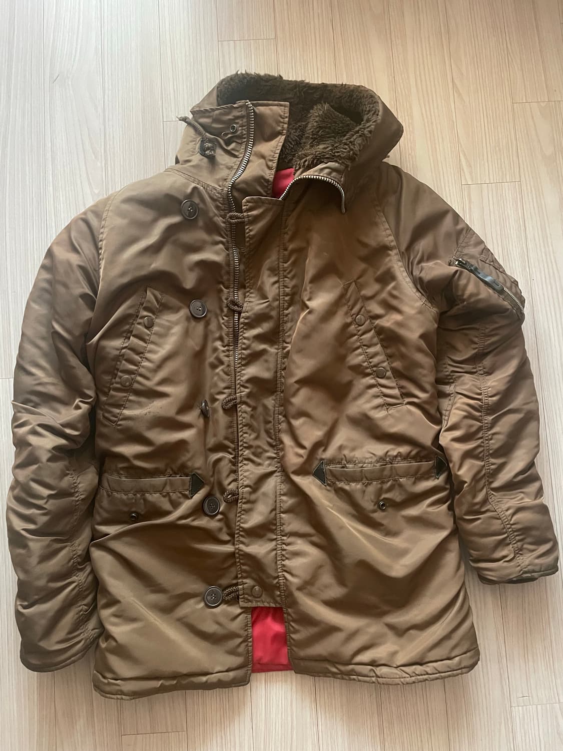 알파인더스트리 N-3B 파카 S 상품이미지1