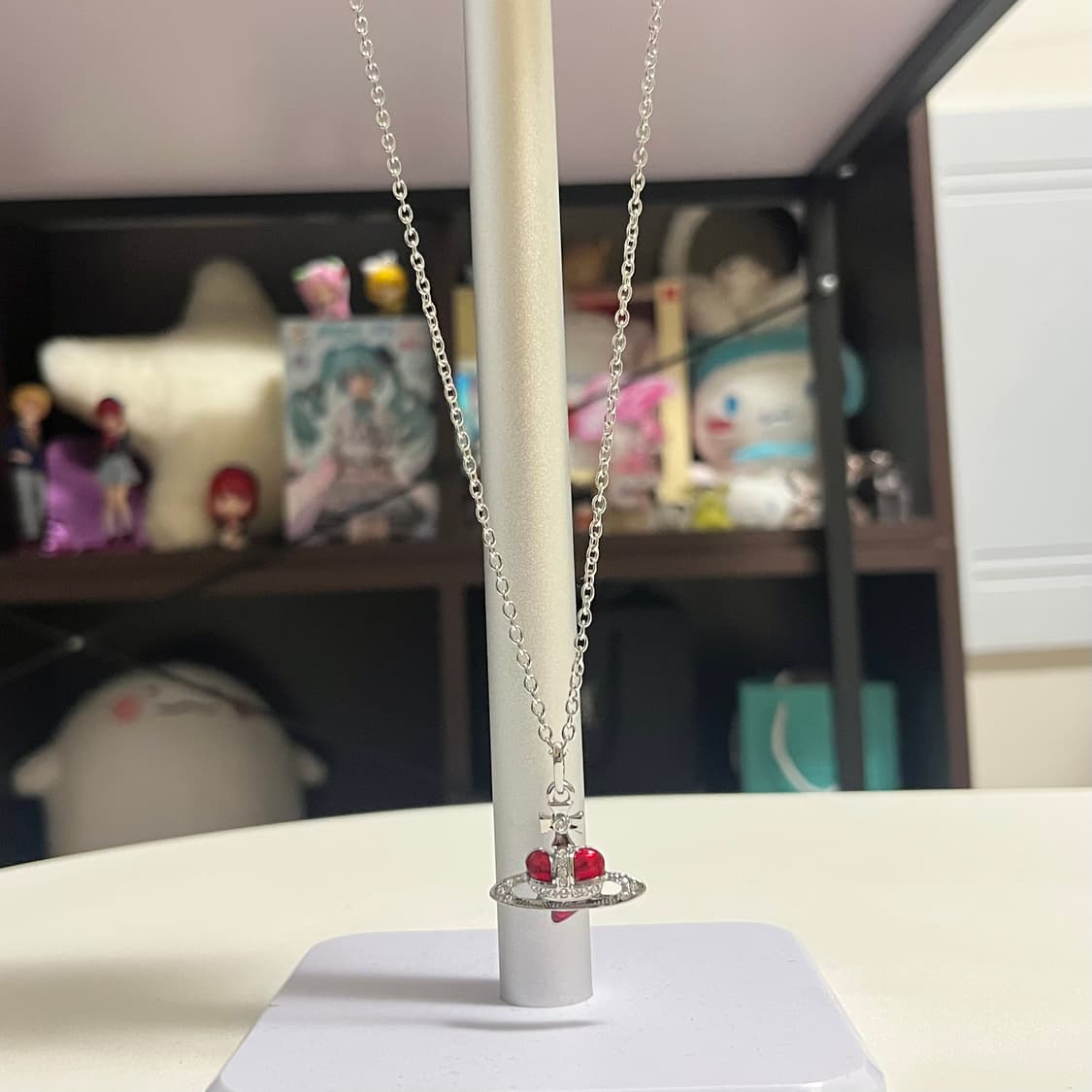 비비안웨스트우드 디아망떼 레드 목걸이 상품이미지4