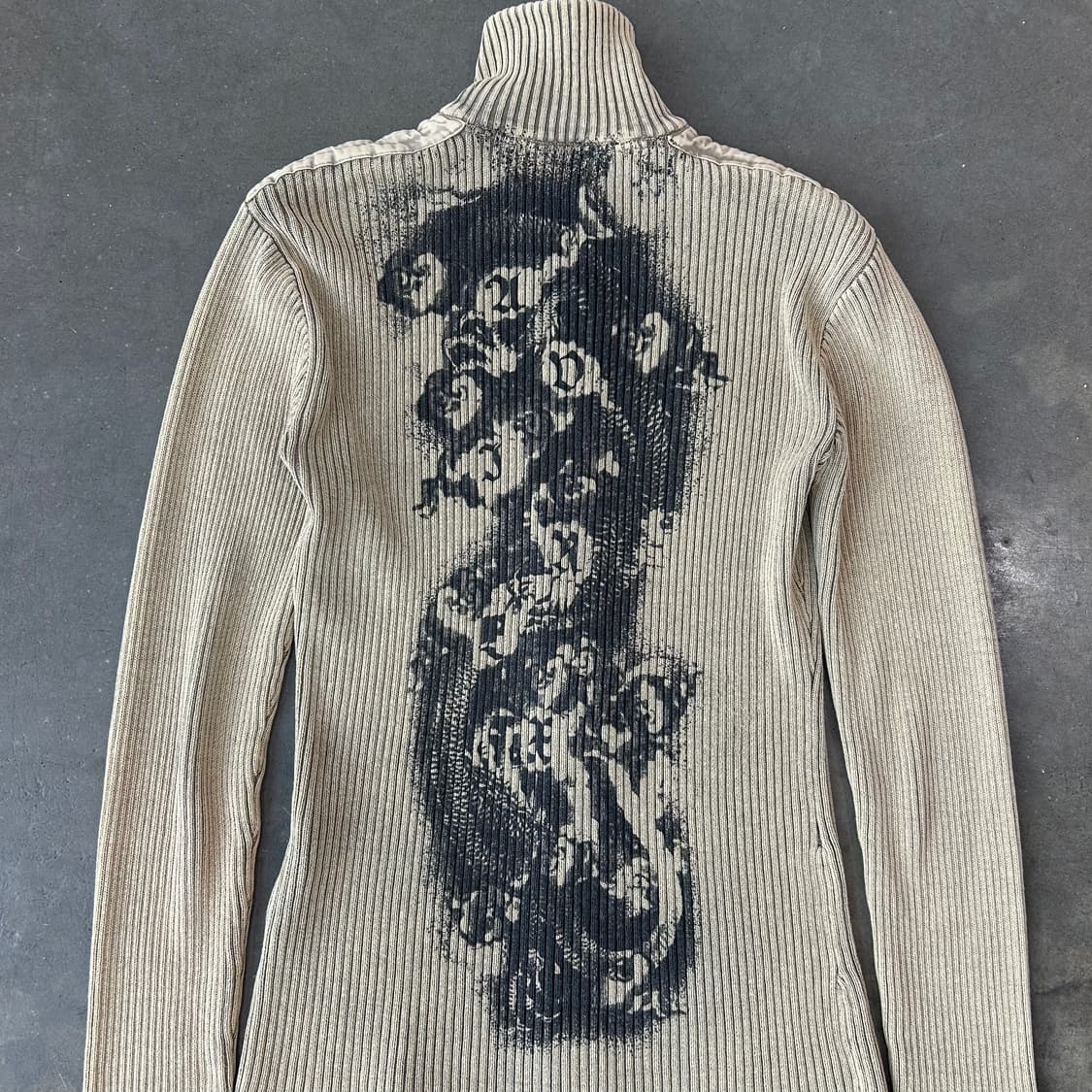 Avirex 드래곤 코튼 니트 집업 재킷 상품이미지7