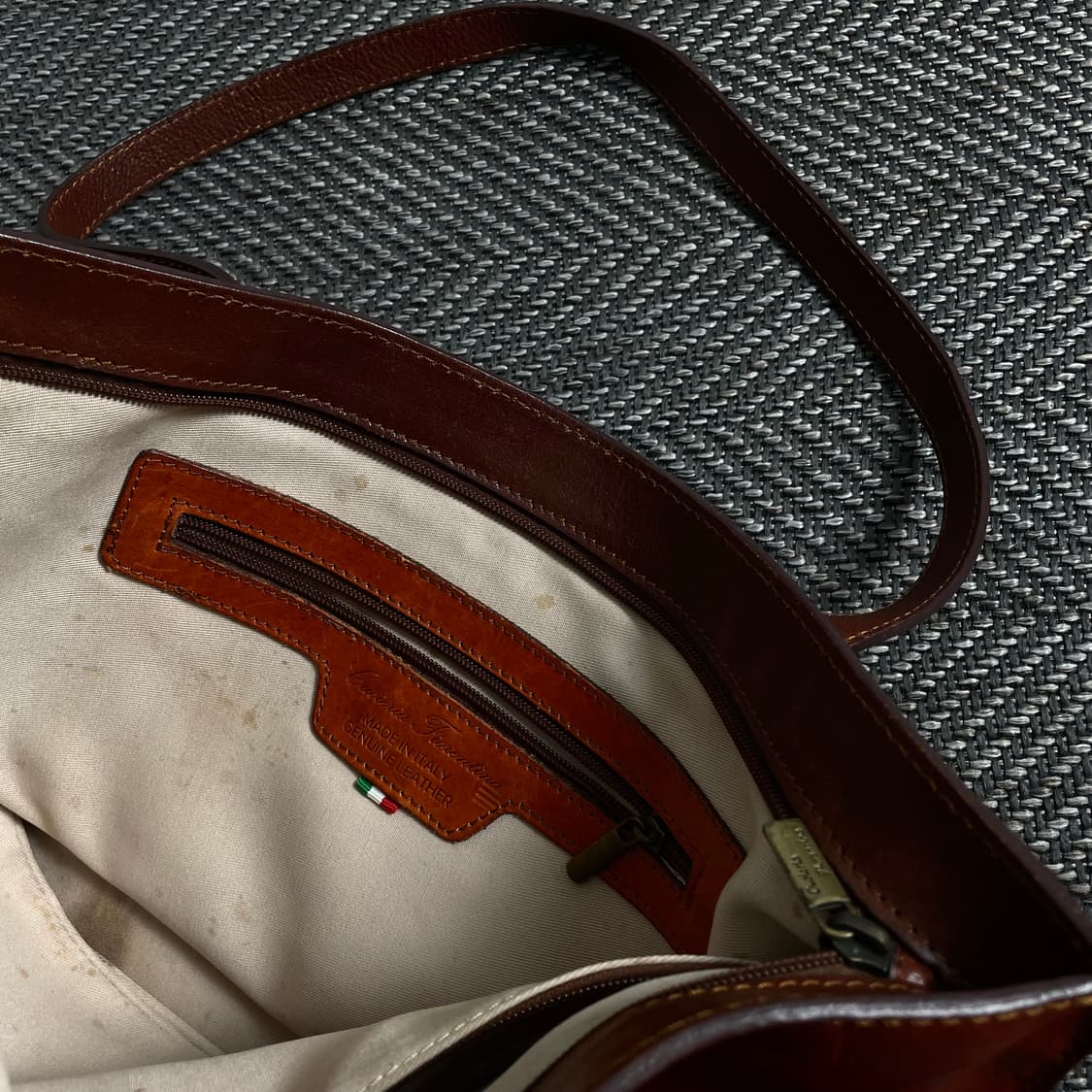 CUOLETA 빈티지 소가죽 레더 토트백y 3111 상품이미지5