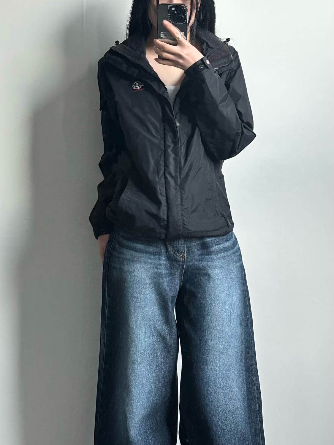 디키즈 자수로고 블랙 바람막이 자켓 상품이미지1