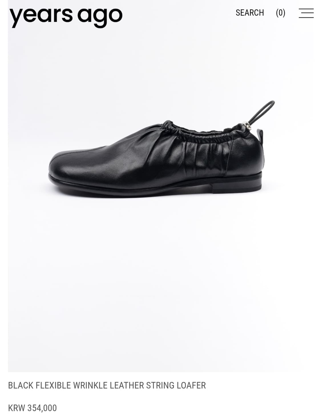 [270] 이얼즈어고 링클 레더 슈즈 상품이미지1