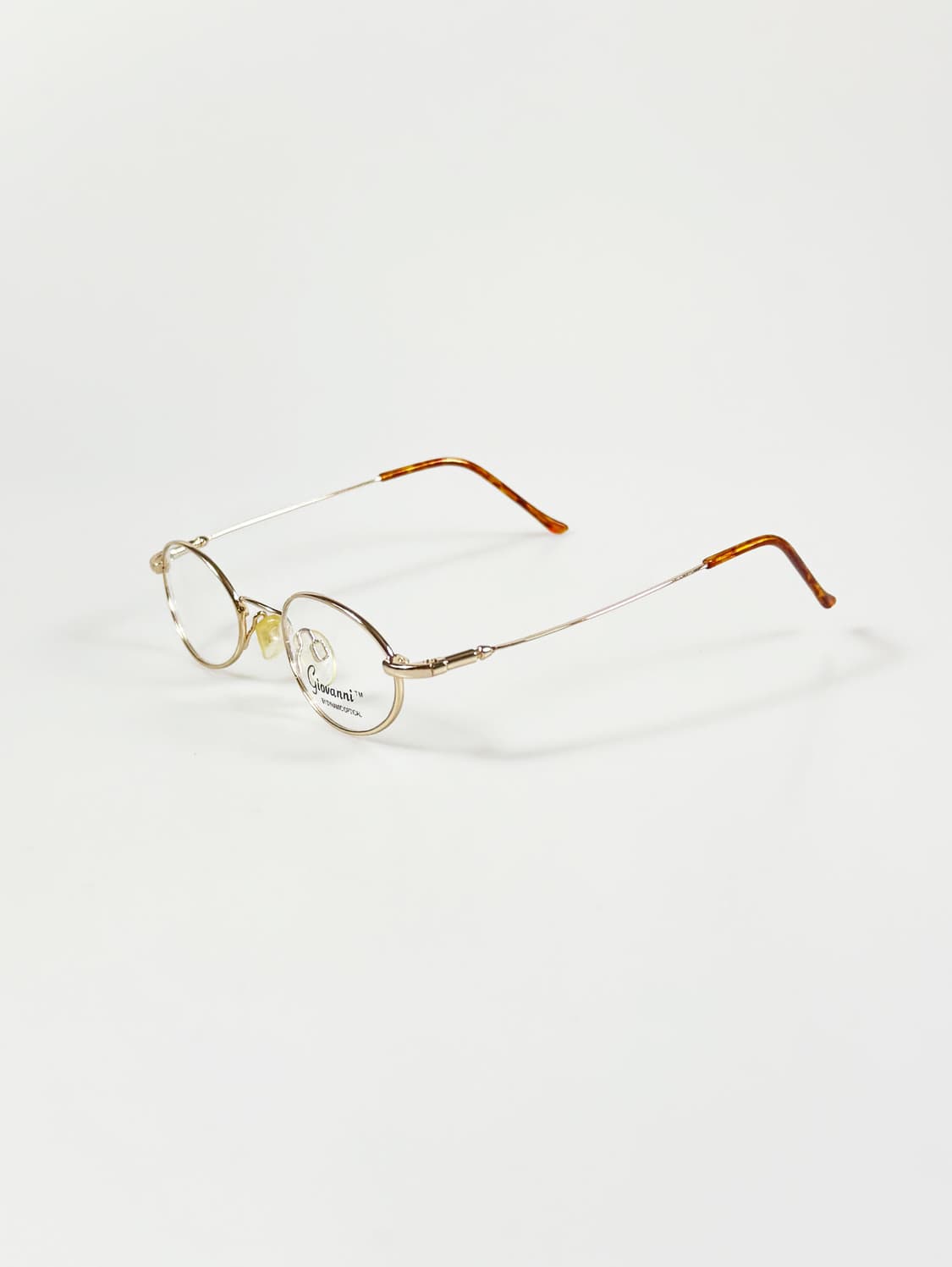 90s GIOVANNI 골드 슬림 오벌 메탈 빈티지 안경 상품이미지3