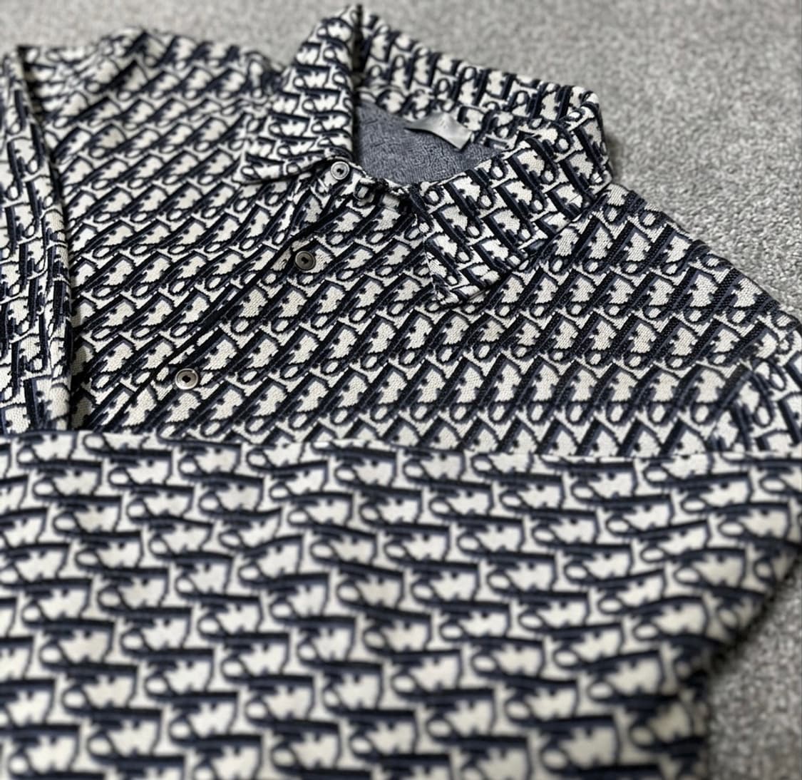 [새상품급/정품] 디올 오블리크 코튼 니트 셔츠 상품이미지2