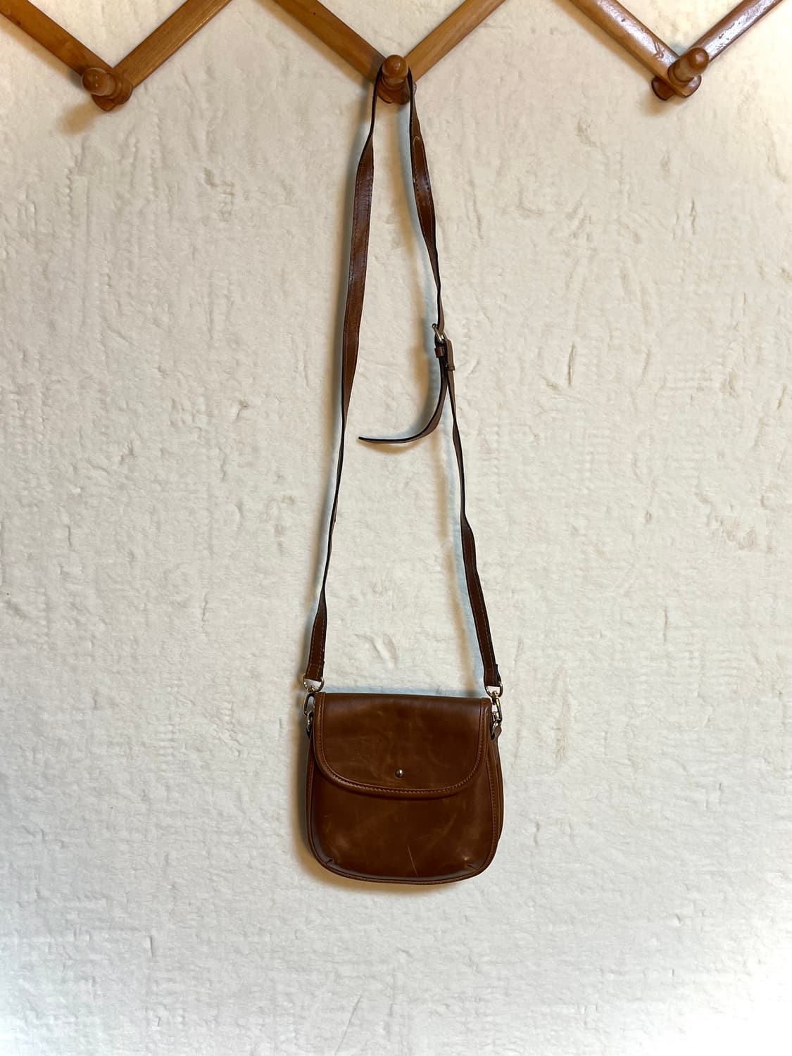 빈티지 모리걸 가죽 크로스백 상품이미지1