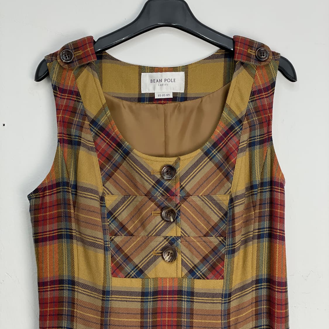 BEAN POLE 빈폴 레이디스 체크 패턴 원피스 상품이미지3