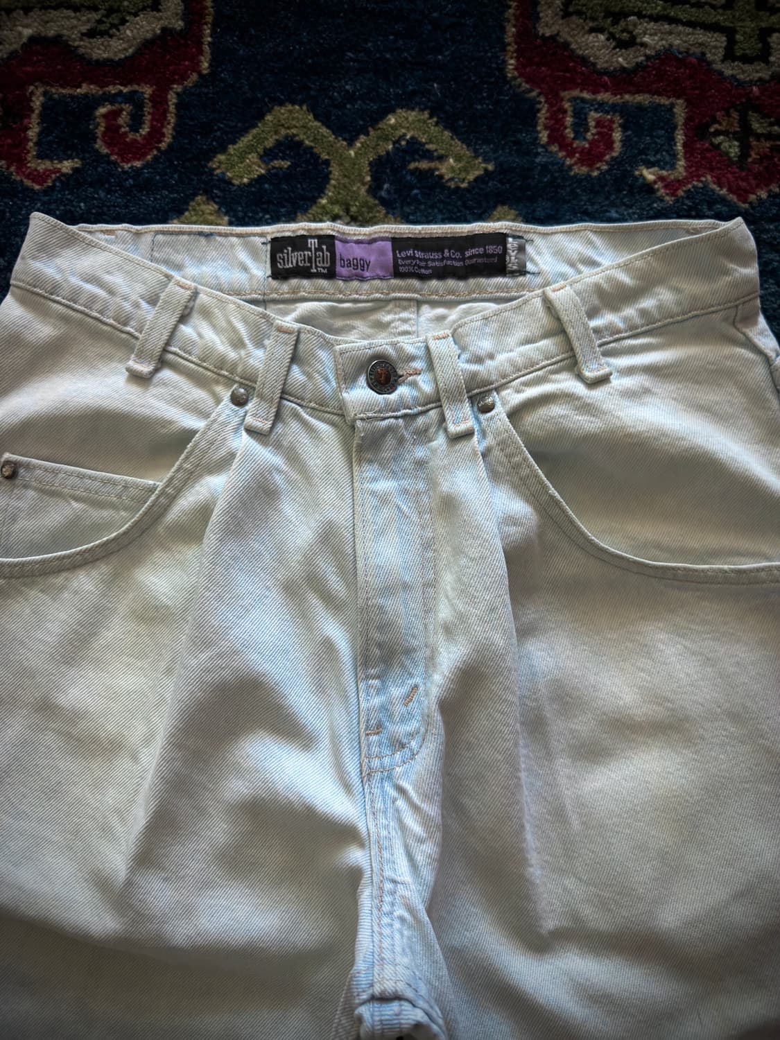 90s USA 리바이스 실버탭 배기핏 데님 팬츠 상품이미지3