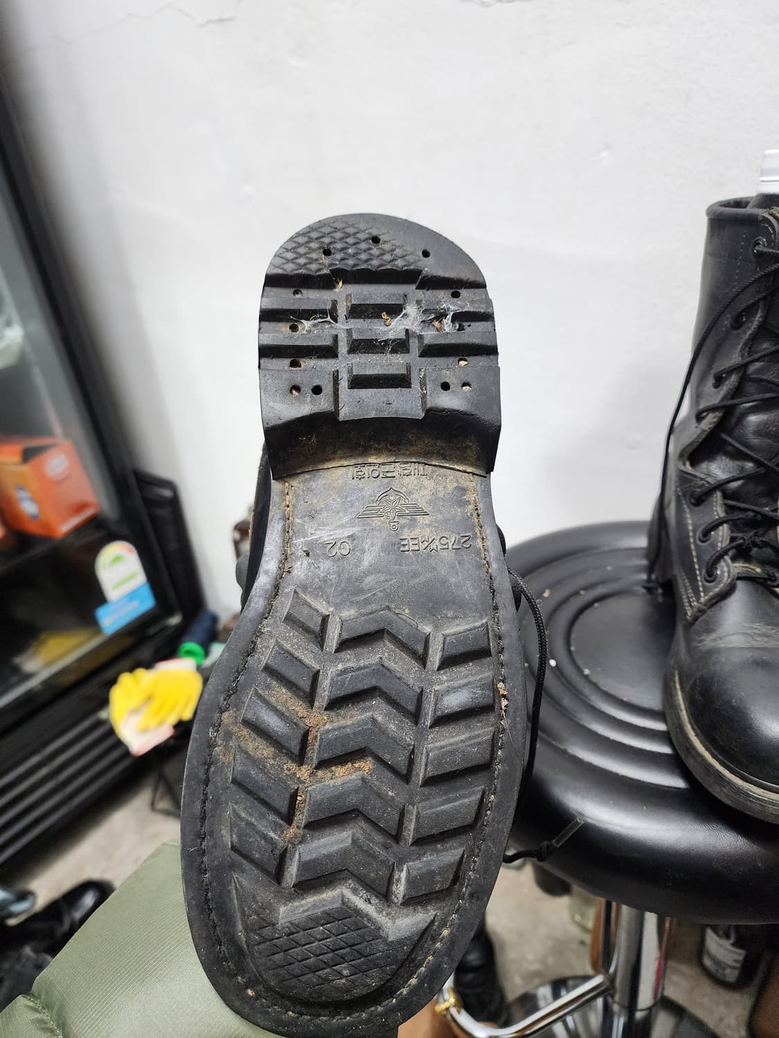 밀리터리 구형 리얼레더 전투화 상품이미지5