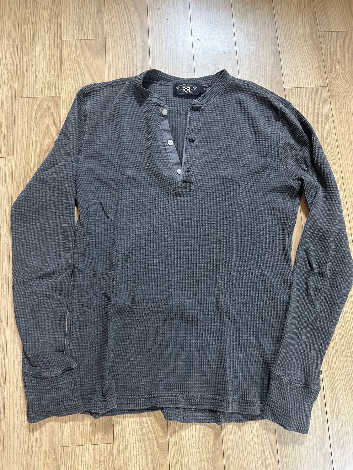 [S] RRL 더블알엘 와플 헨리넥 긴팔티셔츠 상품이미지1