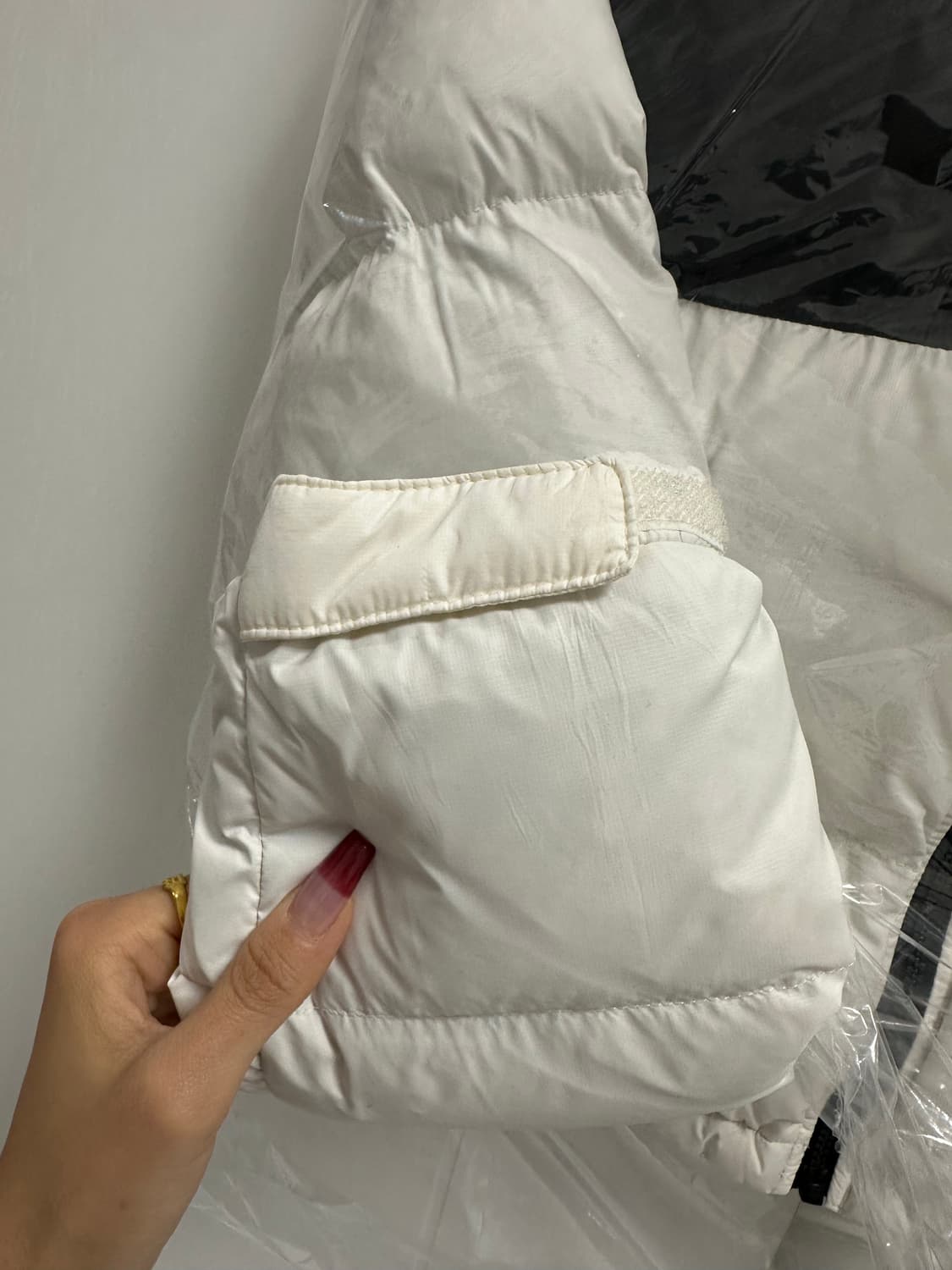 노스페이스 눕시 숏패딩 가데니아 화이트 S 상품이미지4