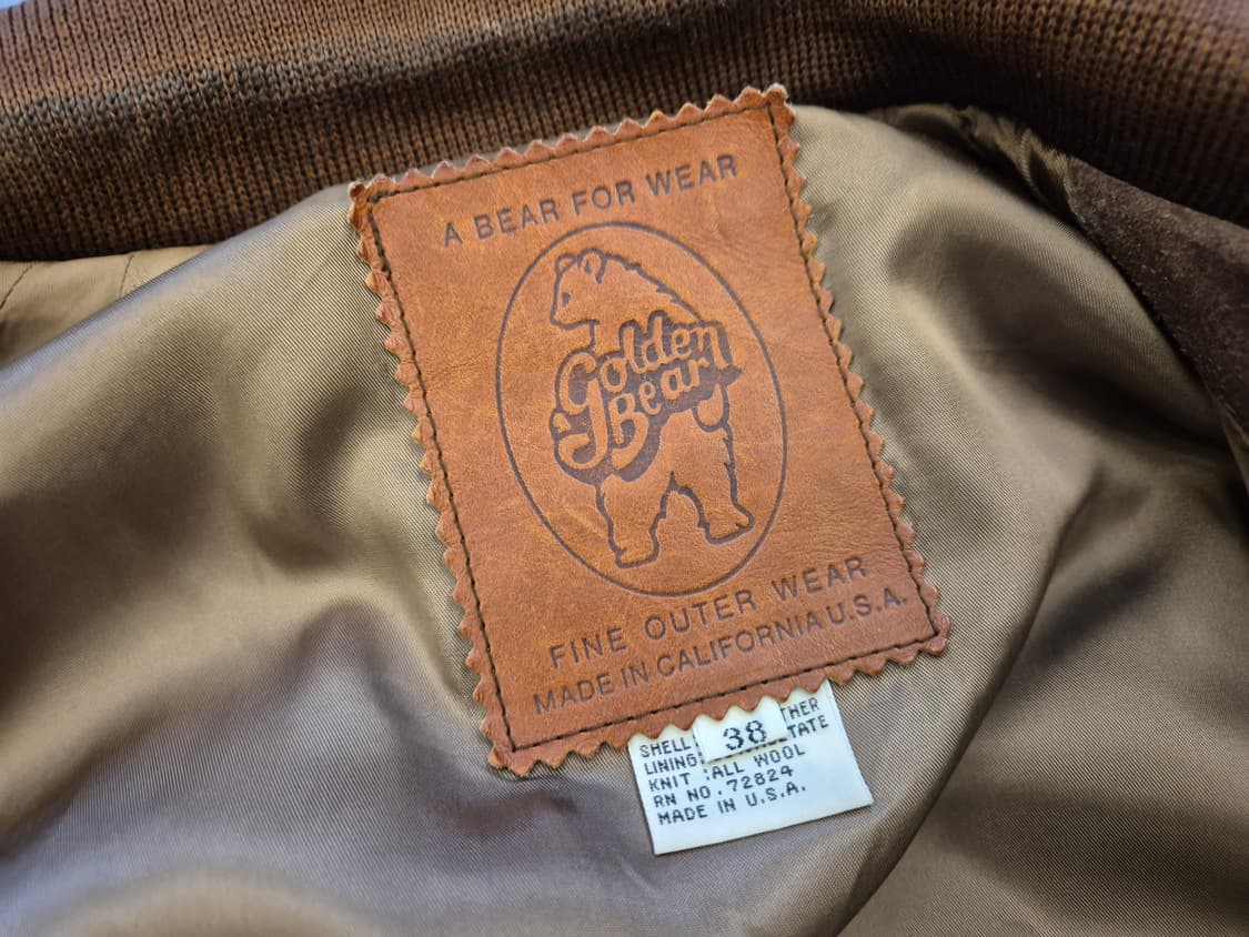 80s Golden bear 스웨이드 해링턴 자켓 상품이미지9