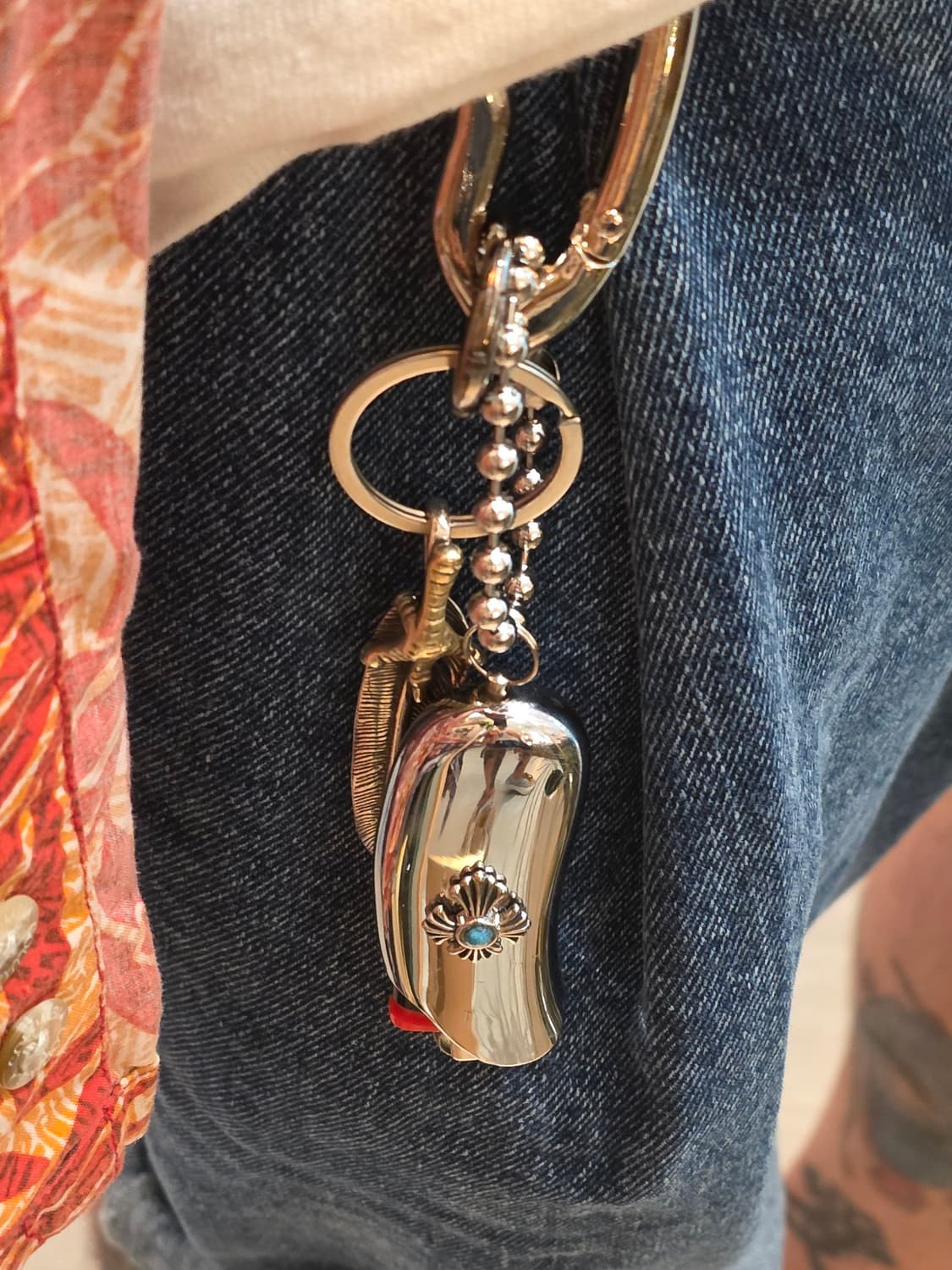 CustomTurquoise Feather Lighter Keyring 상품이미지4